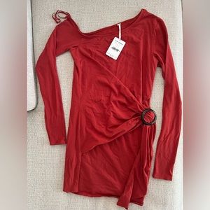 Free People red mini dress, size small